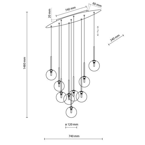 lampa wisząca estera brown 6149 tk lighting na Arena.pl