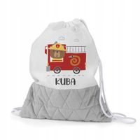 WOREK PLECAK DO PRZEDSZKOLA ŻŁOBKA NA BUTY KAPCIE Z IMIENIEM DLA DZIECKA