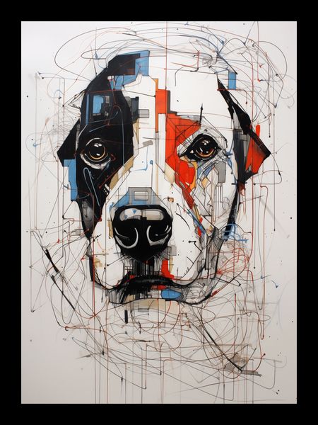 Plakat 13x18cm Przyrysowany Psiak zdjęcie 2