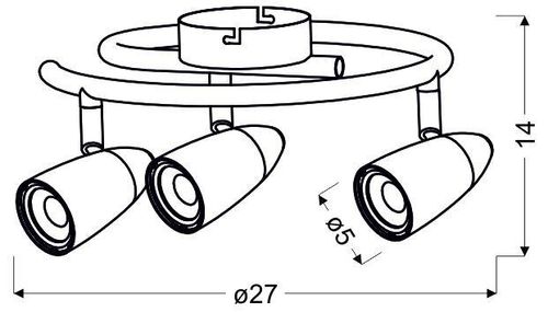 Liberty spirala 3x4W LED chrom na Arena.pl