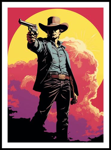 Plakat 50x70cm Strzelec z Epoki na Arena.pl