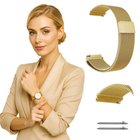 Pasek do HUAWEI WATCH GT2 GT3 GT 2 3 42MM 43MM ELEGANT złoty opaska 20mm