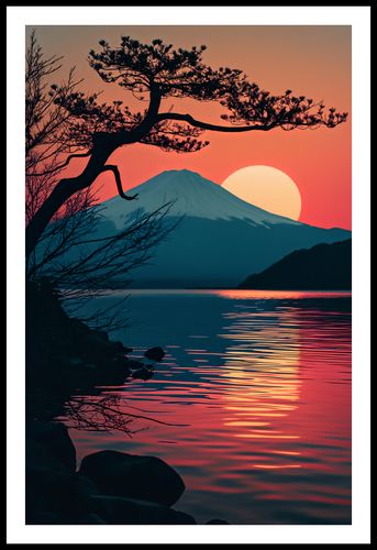 Plakat 53x81cm Góra Wieczorem na Arena.pl