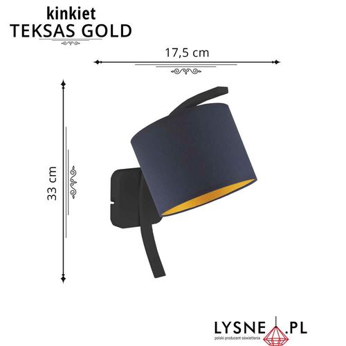 Lampka ścienna kinkiet TEKSAS GOLD na Arena.pl