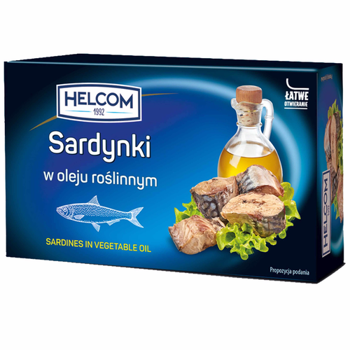 Helcom Sardynki w oleju słonecznikowym 125 g na Arena.pl