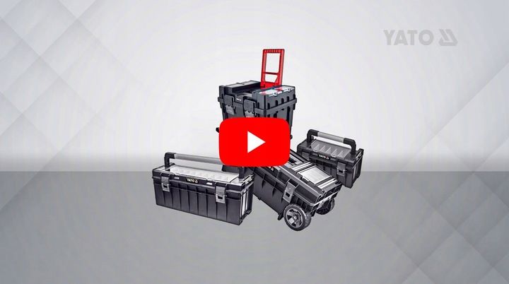 WÓZEK NARZĘDZIOWY YATO SKRZYNKA NA KÓŁKACH 2 ELEM. zdjęcie 6