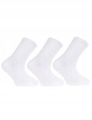 Klasyczne Skarpetki Dziecięce Bawełniane Długie Białe 3-pary MORAJ 35-38