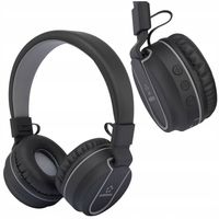 Słuchawki nauszne bezprzewodowe Bluetooth MIKROFON przyciski Jack AUX 3.5mm