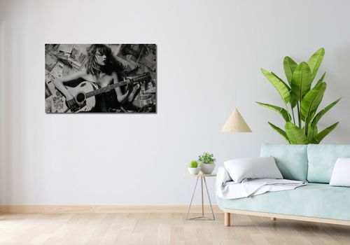 Obraz 100x60cm Młoda Gitarzystka na Arena.pl