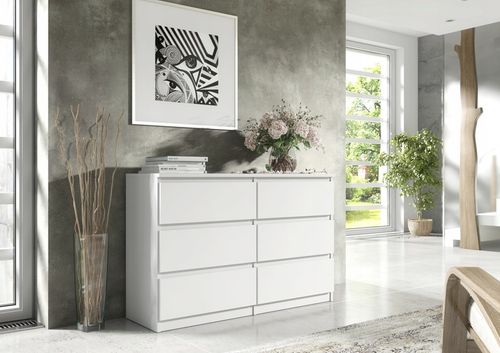 KOMODA 6 SZUFLAD 100CM BIAŁA na Arena.pl