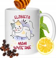 Kubek Dla Elżbiety Koleżanki Przyjaciółki Prezent Z Nadrukiem Biały 330Ml