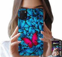 ETUI DO SAMSUNG GALAXY A81 - NIEBIESKIE MOTYLKI, MOTYL, KOBIECE WZORY