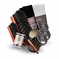 Zestaw Past do Butów Czarna Bezbarwna Brązowa Szczotki Szmatki Coccine