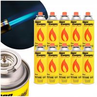 10x ZESTAW Gaz Do Kuchenki Kartusz Gazowy Alpen Camping 227 g 400 ml