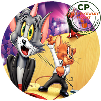 Opłatek na tort Tom i Jerry