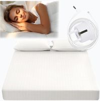 Prześcieradło uziemiające 135x190x35cm bawełna organiczna srebro