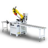 Przecinarka taśmowa Piła do metalu z podajnikami rolkowymi  350x260 400V