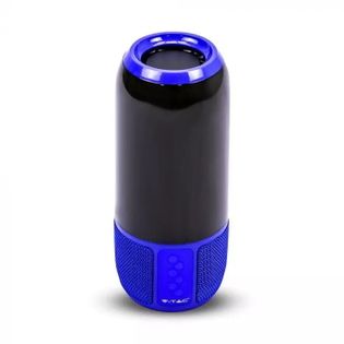 V-tac Głośnik przenośny Bluetooth LED Niebieski
