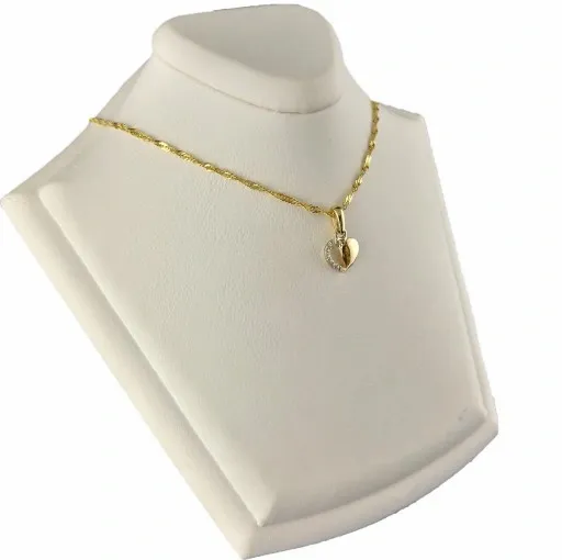 Złoty Łańcuszek 333 Naszyjnik Wisiorek Serce Grawer UPOMINEK GRATIS zdjęcie 9