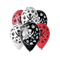balony piraci 12",5 szt. jack sparrow, morze