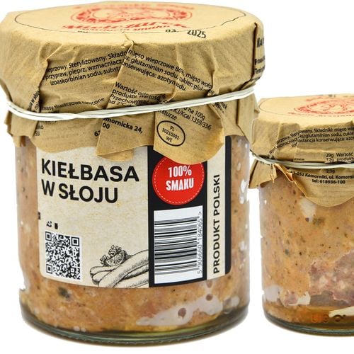 Mielczarek KIEŁBASA W SŁOJU słoiku 92% MIĘSO !! Mięsne specjały 300G 0,3KG na Arena.pl