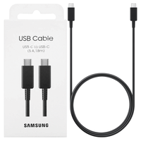 kabel samsung ep-dx510jb usb-c - usb-c5a czarny/black 1.8m