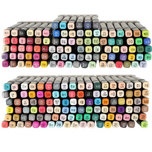 Markery dwustronne alkoholowe w etui 204 + podstawka na Arena.pl