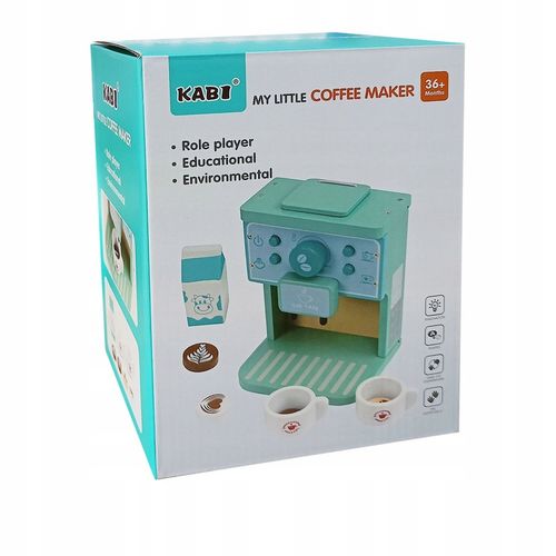 EKSPRES DO KAWY DREWNIANY DLA DZIECI AKCESORIA KUCHENNE FILIŻANKI MLEKO AGD na Arena.pl