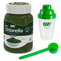 BIO Chlorella Green Ways w proszku 350g + łyżeczka + shaker - Oczyszczanie