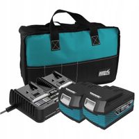 DEDRA ZESTAW AKUMULATOR BATERIA 2x 4Ah PODWÓJNA ŁADOWARKA +Torba DED7030G04