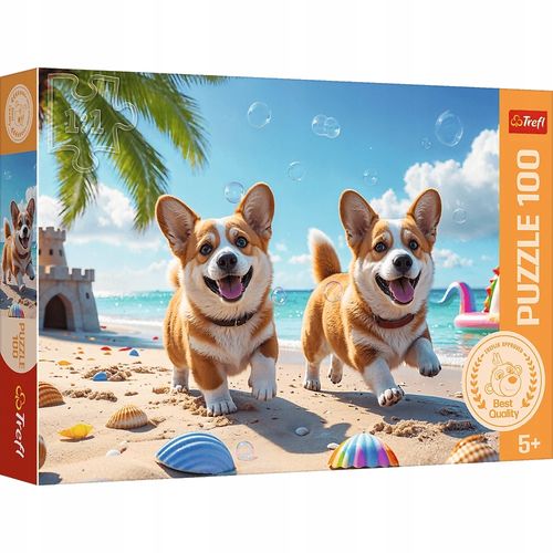 puzzle 100 corgi piesek 16536 na Arena.pl