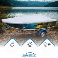 Pokrowiec na łódź wędkarską 300-330cm plandeka wodoodporny UV 110g