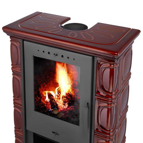 PIEC KAFLOWY kominek koza stalowy wkład ELDUR BROWN na Arena.pl