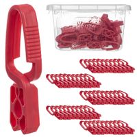 KADAX Klamerki Do Prania Spinacze Na Bieliznę Pranie Żabki 50szt + Pojemnik