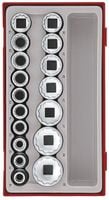 zestaw nasadek 12-kątnych chwyt kwadratowy 1/2'' 17cz - l-03570207