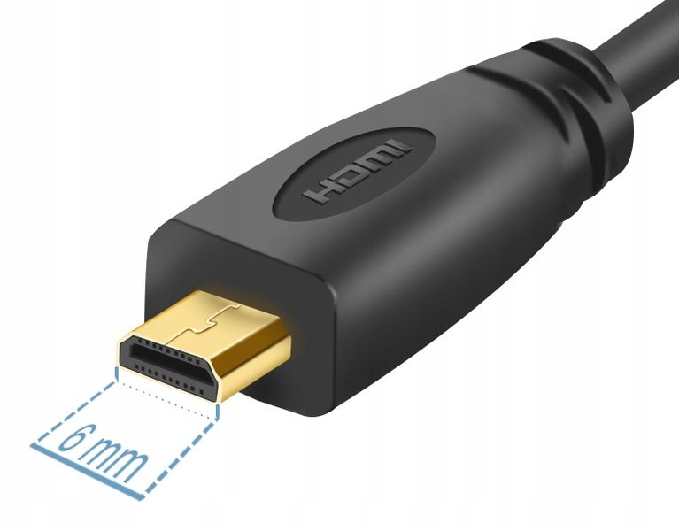 Kabel Interlook DF-3-3M-Black HDMI - micro HDMI 3 m zdjęcie 5