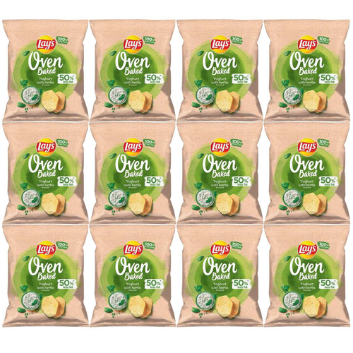 Lay's Oven Baked pieczone Chipsy jogurt z ziołami 40 g x 12 sztuk na Arena.pl