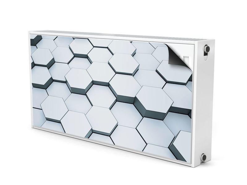 Osłona MAGNETYCZNA Kaloryfera Mozaika Heksagony Efekt 3D 120cm x 60cm zdjęcie 2