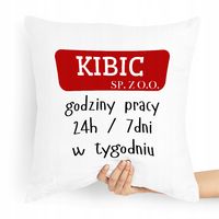 Prezent Poduszka Dla Kibica Godziny Pracy Z Nadrukiem Ze Zdjęciem