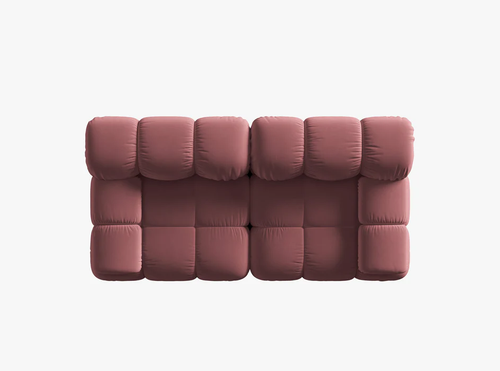 SOFA 2-OSOBOWA MODUŁOWA BELLIS  RÓŻ VELWET na Arena.pl