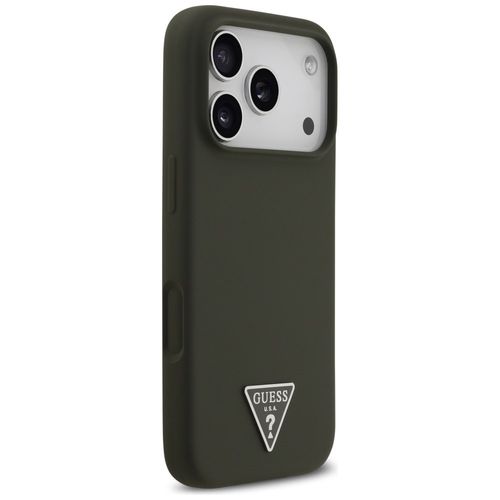 Etui Guess Silicone Triangle Logo MagSafe do iPhone 17 Pro khaki na Arena.pl