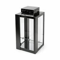 Znicz Premium Szklany Grafit Kapliczka 30 cm Na Grób ZM-5