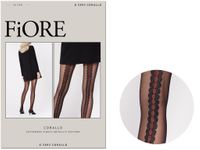 Rajstopy damskie z czerwonym szwem 20 den Fiore Black 2