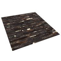 Dywan skórzany 200 x 200 cm brązowy ARTVIN