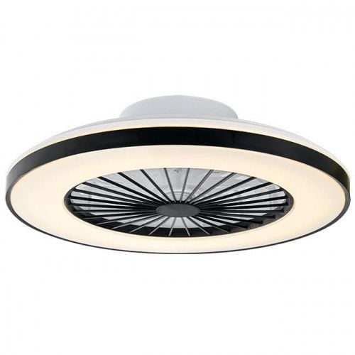 PLAFON LED 5040LM WENTYLATOR 15W ŚCIEMNIANIE PILOT CZARNY zdjęcie 2