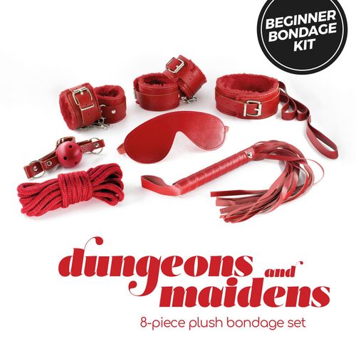crushious dungeons & maidens bdsm kit red na Arena.pl