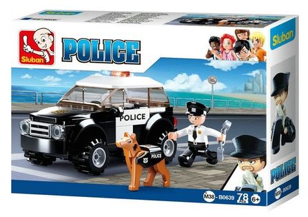 KLOCKI SLUBAN POLICE Patrol policyjny 78 - B0639 Kompatybilne z LEG COB