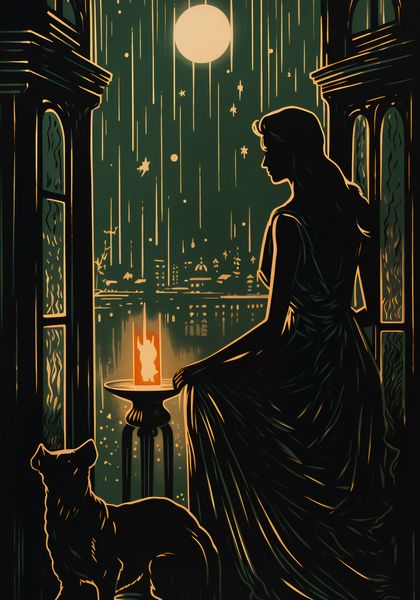 Plakat 70x100cm Nocne Szeptanie zdjęcie 1