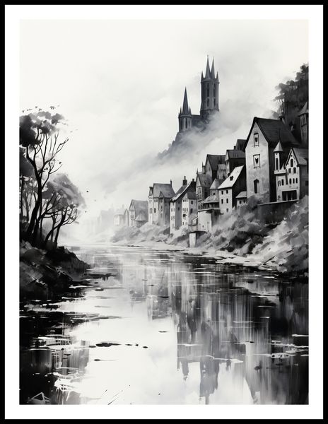 Plakat 60x80cm Mglisty Refleks zdjęcie 3