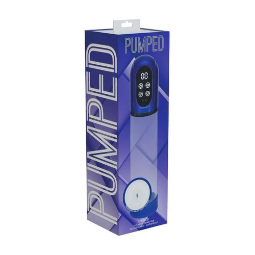 engage - automatic waterproof penis pump and masturbator - metallic blue na Arena.pl
